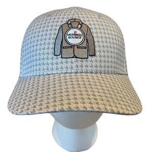 NEW Adidas “Members Bounce” GRAY Golf Houndstooth Hat JACKET LOGO SnapBack mens